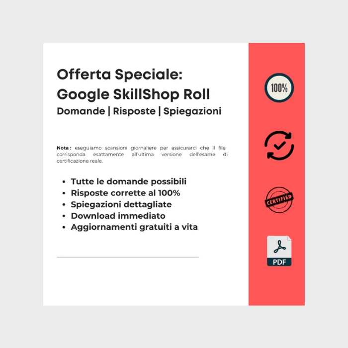 Immagine che mostra i titoli delle copertine degli ebook Offerta Speciale: Google SkillShop Roll